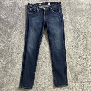 AG Adriano Goldschmied Jeans Womens Size 30 Stilt Cigarette Leg‎ Dark Wash Blue